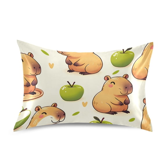Water Hogs and Granny Smith Satin Pillowcase Envelope Design Pillow Covers 1 Pack Standard Size 20" x 26"