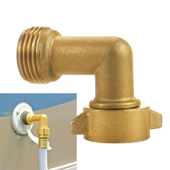 Water Hose 90 Degree Angle Elbow RV Trailer Travel Camper Accessories