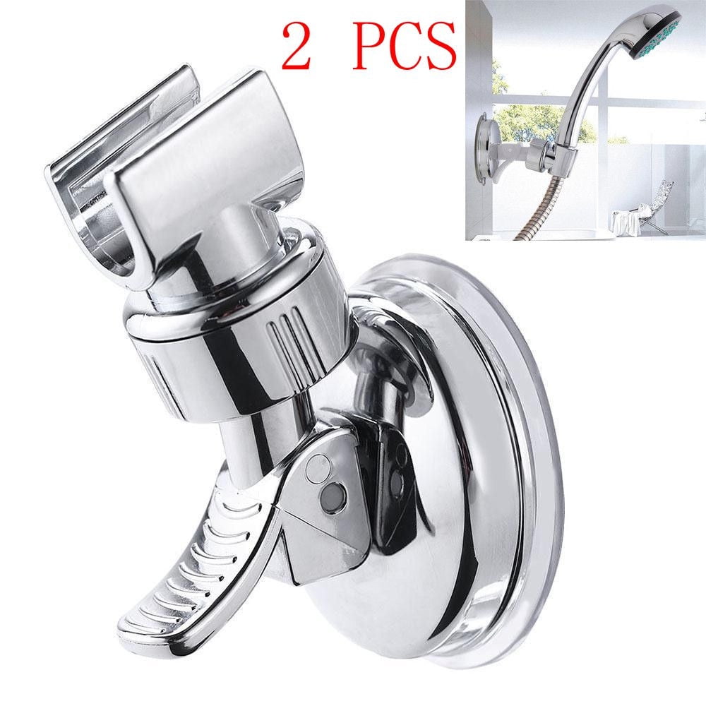 Water Hose Fitting Shower Head Handset Holder Chrome Bathroom Wall ...