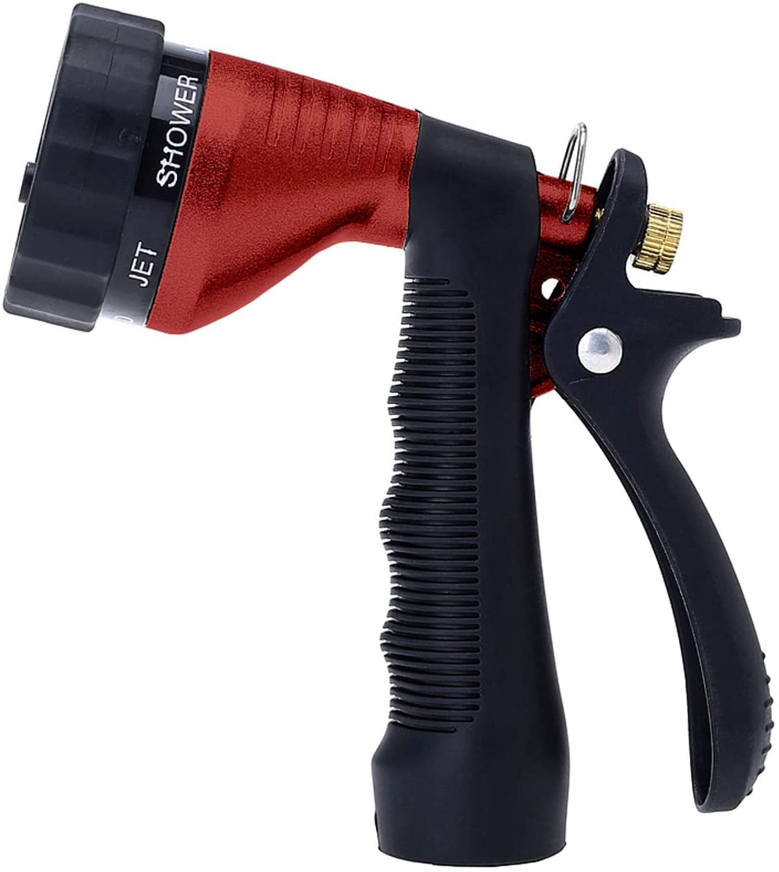 Water Hose Nozzle Spray Nozzle, Metal Garden with Adjustable Patterns, Perfect for Watering Plants, Washing Cars and Showering Dogs & Pets