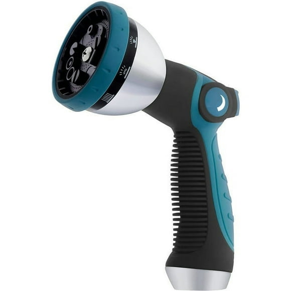 Water Hose Nozzle Sprayer - Features 10 Spray Patterns, Thumb Control, on off Valve for Easy Water Control - High Pressure Garden Hose Nozzle for Garden Hose - Garden Hose Spray Nozzle for Hose