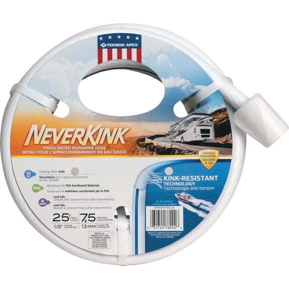 Water Hose,PVC,1/2 In ID,25 ft L SWAN ELEMENT ELMRV12025