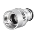 thumbnail image 1 of Water Hose Quick Connector 20mm Female Threaded Tap Adapter, 1 of 5