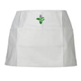 thumbnail image 1 of Water Hyacinth Embroidered 3 Pockets Chef's Apron - White OSFM, 1 of 4