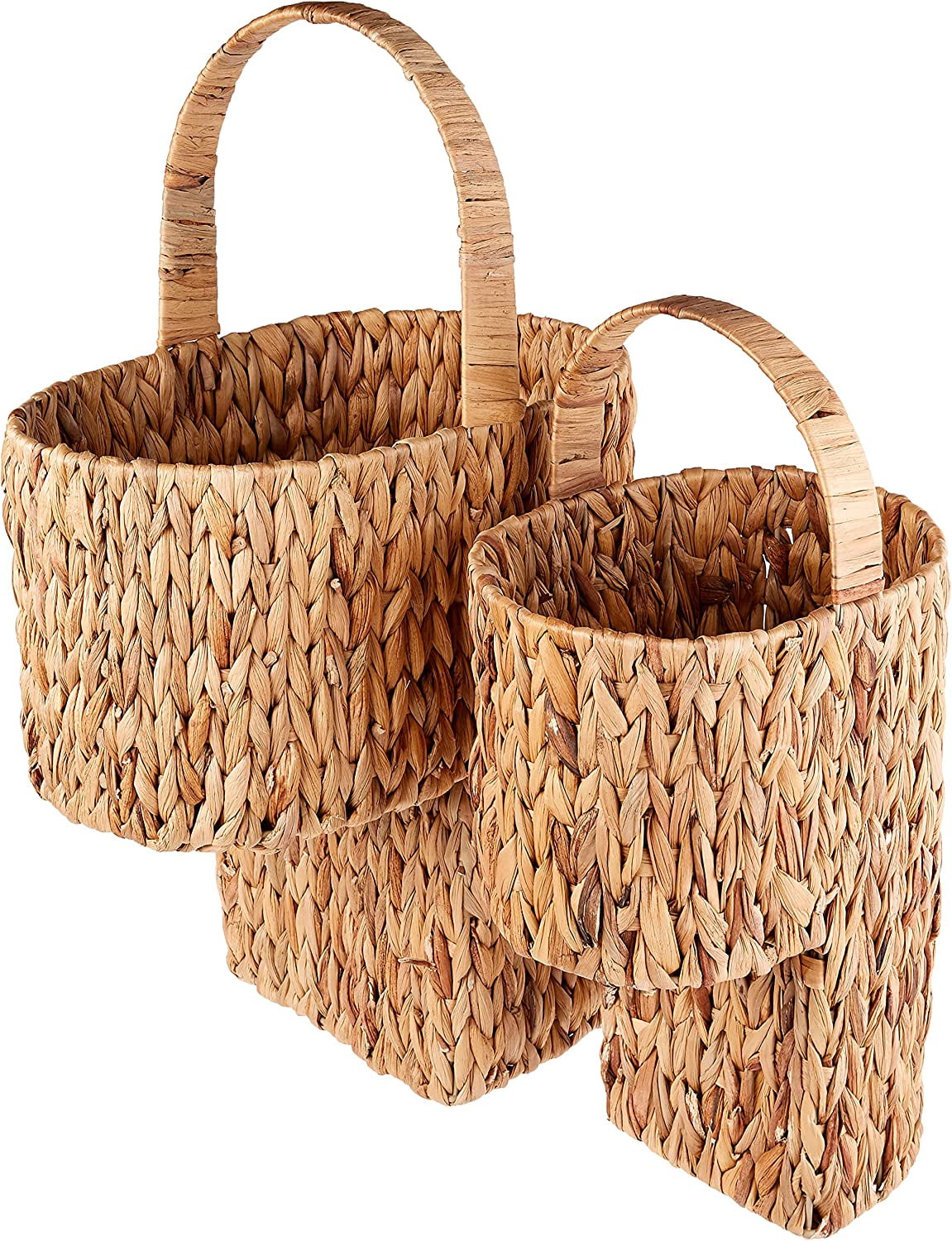 Water Hyacinth Storage Stair Basket Set With Handles