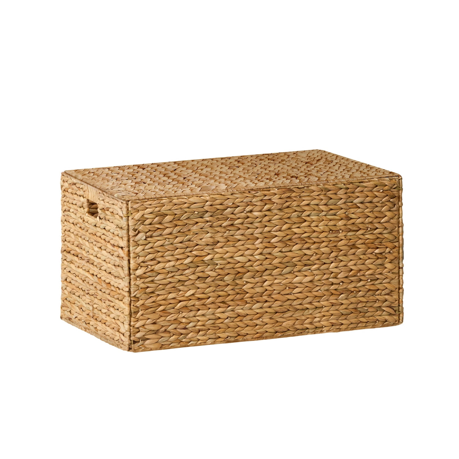 Water Hyacinth Storage Trunk, Spacious Interior, Removable Lid, Breathable, Eco-Friendly