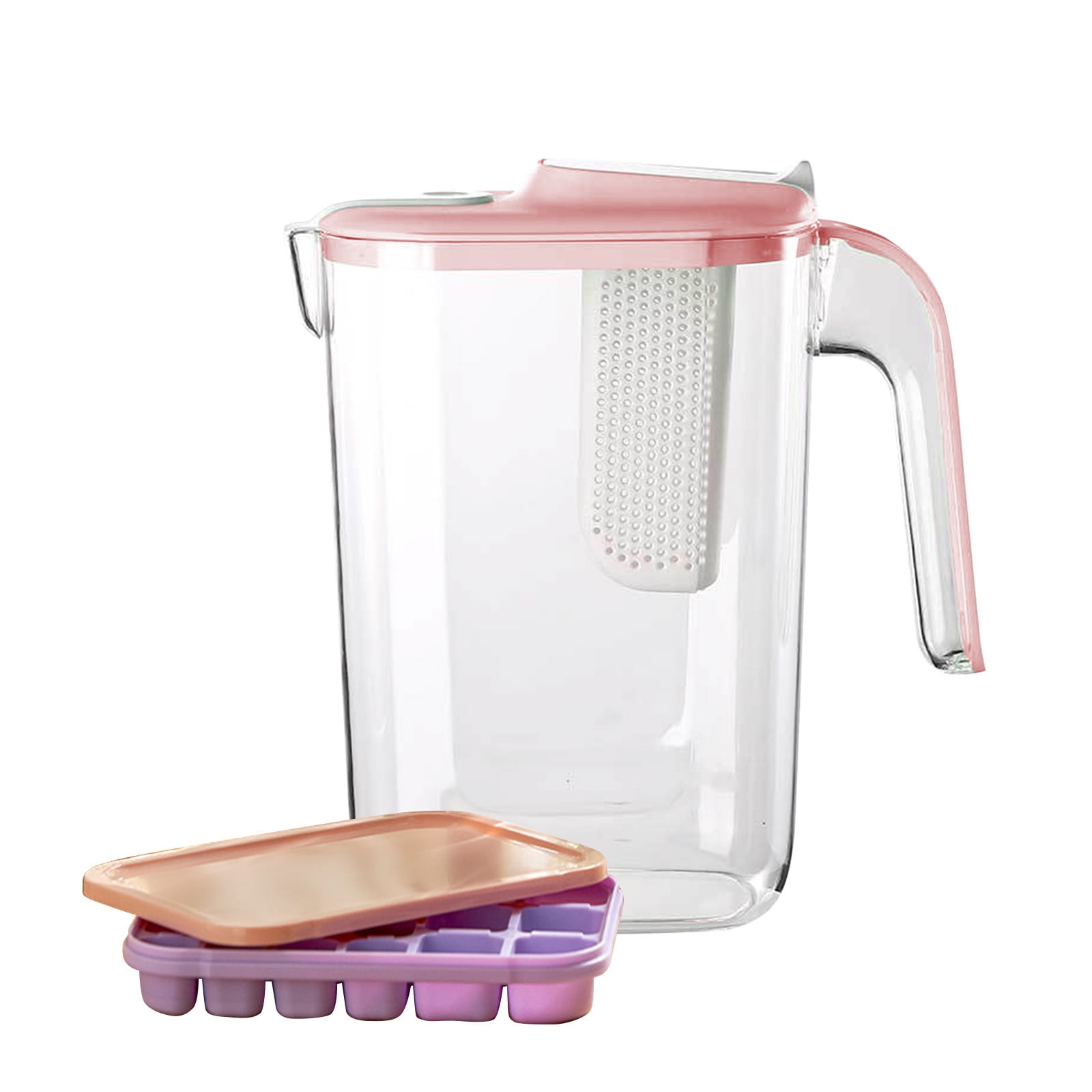 Water Infuser Pitcher, 2.6L Plastic Water Pitcher with Lid and Fruit