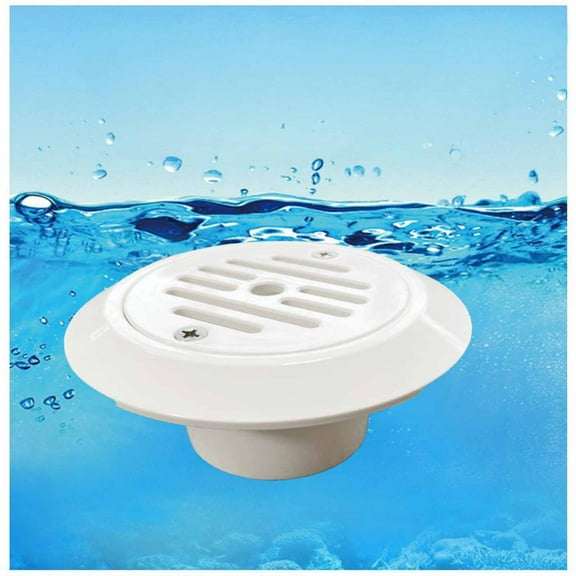 Water Inlet Outlet Drain, Pool Inlet Outlet Drain, Plastic Cloth Water Outlet Floor, for Pool, Spa, Fountain, 1 Pc, by Ihhxbs