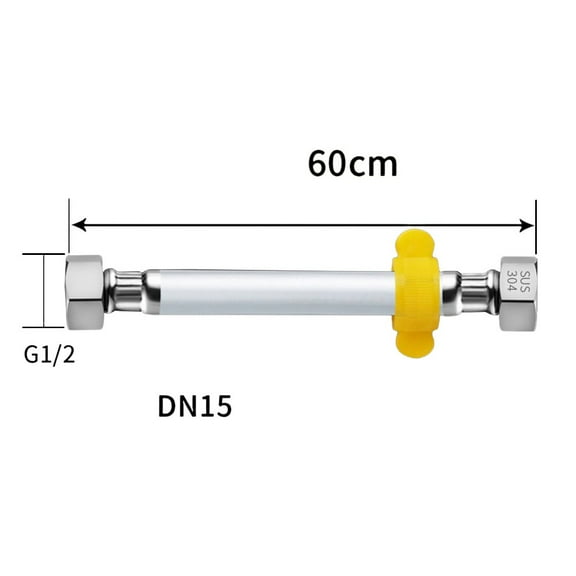 Water Inlet Pipe Explosion Proof High Pressure Hose Long Lasting PVC Performance Plumbing Reliable Toilet Home