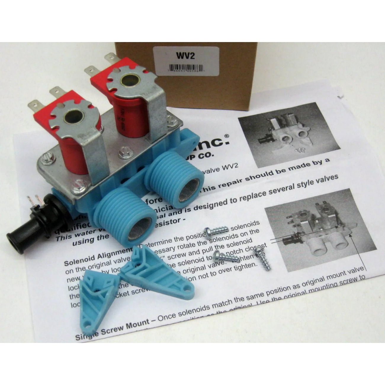 Water Inlet Valve Replacement For Maytag MTW5770TQ0 MTW5800TW0 MTW5805TW0 MTW5807TQ0 MTW5820TW0 MTW5821TW0 MTW5830TW0 MTW5840TW0 MTW5870TW0 MTW5900TW0 MTW5920TW0 MTW5921TW0 MTW5940TW0 Washer