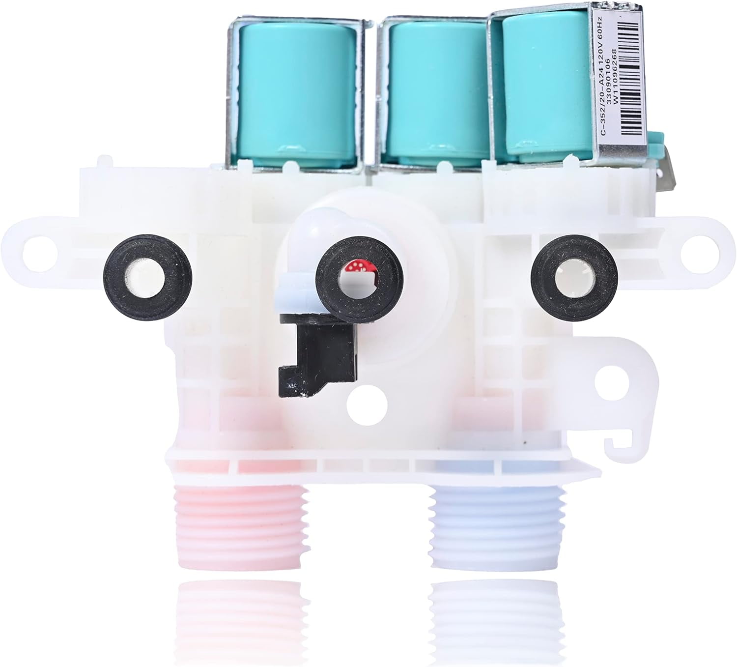 Water Inlet Valve Replacement for Whirlpool WTW7040DW0 WTW7040DW1 MVW6230HW2 WTW8000DW4