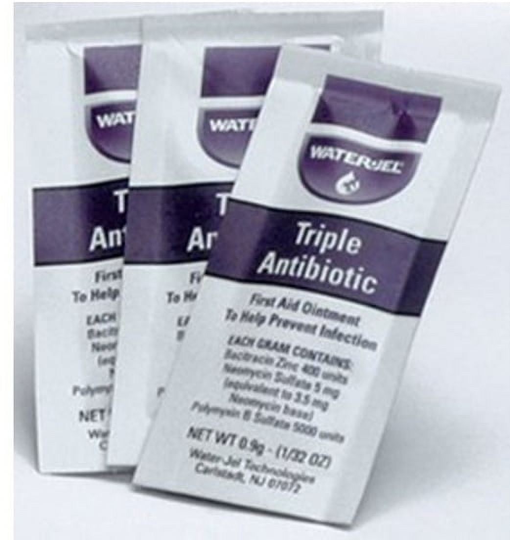 WATER-JEL Water Jel First Aid Antibiotic 144 per Box Ointment Individual Packet, WJTA1728 - Box of 144