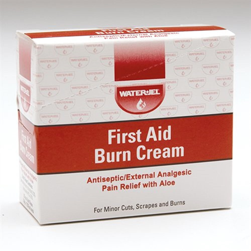 Water Jel First Aid Burn Cream, 49073, For Minor Cuts, Scrapes and Burns, 0.9 gm. Packets Box