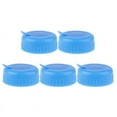 thumbnail image 1 of Water Jug Cap 5 Pack Plastic Water Bottle Cap Blue Gallon Drinking Water Bottle Cap Replacement Bottle Tool Leak Free, 1 of 5