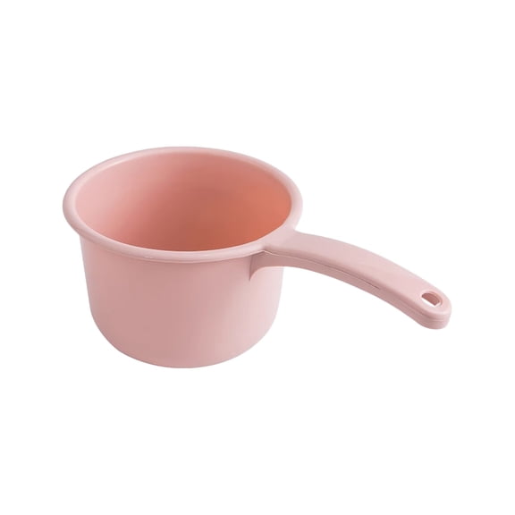 Water Ladle,Long Handle Plastic Dipper for Scooping & Dispensing Water,Portable Tool with Hanging Hole for Bucket Bath,Camping & Cleaning,Pink