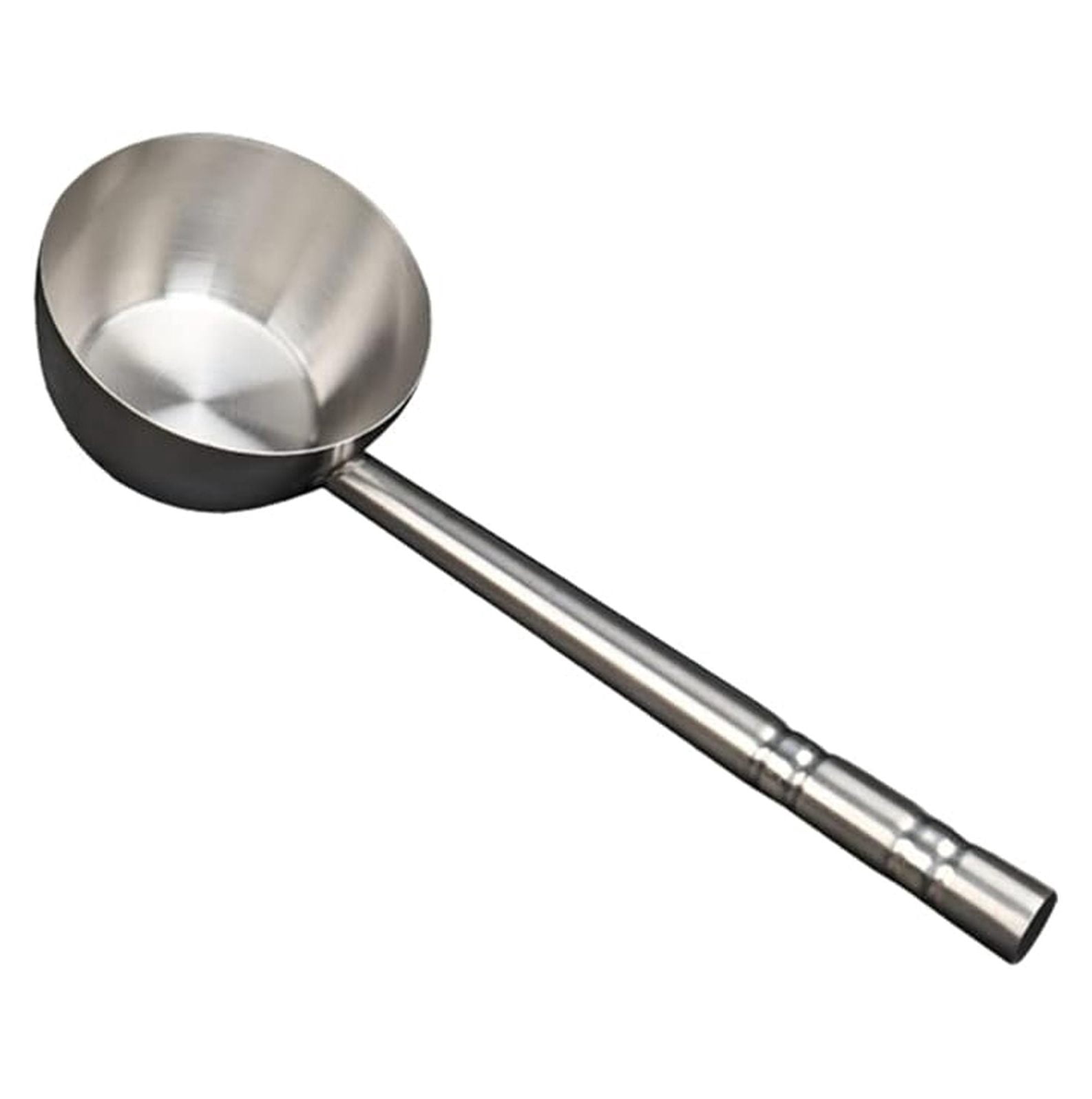 Water Ladle Long Handle Stainless Steel Flat Bottom Kitchen Water ...