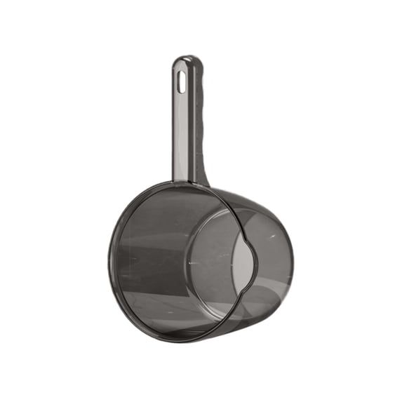 Water Ladle, Mohdy, Plastic Water Dipper with Long Handle, 9.45" Bath Water Spoon with Spout for Kitchen Bathroom Garden Plant Watering, Hanging Hole Portable Scoop, Grey