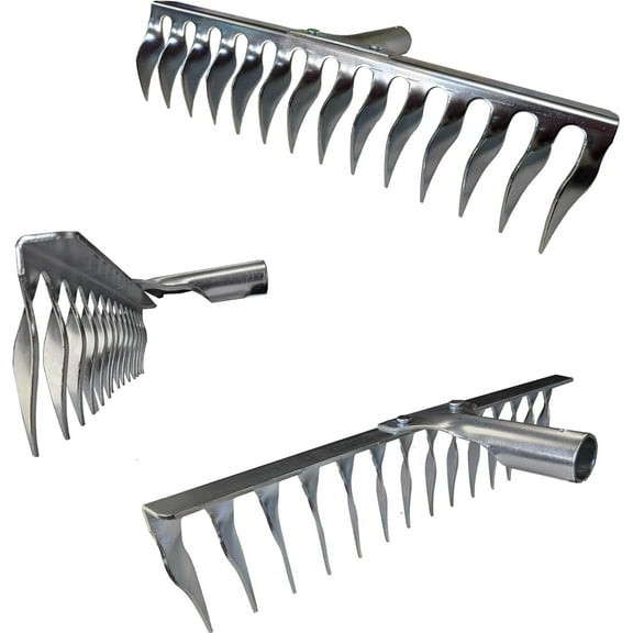 Water Land & Home Garden Rake Soil Cultivator for Weeding, Tilling and Loosening Dirt