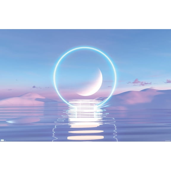 Water Landscape Wall Poster, 14.725" x 22.375"