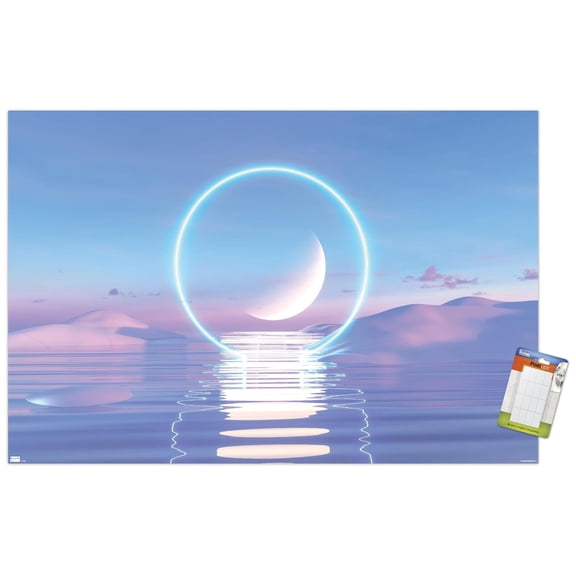 Water Landscape Wall Poster, 14.725" x 22.375"