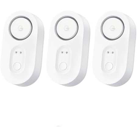Water Leak Detector 3 Pack with 105dB Adjustable Alarm, Water Alarm with Dual Sets Sensor Probes Leaks and Floods. Suit for Home, Basement, and Kitchen(Cannot Connect to Wi-Fi Directly)
