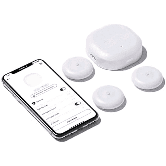 Water Leak Detector 3 Pack & Smart Hub for Home, Wireless 2.4GHz WiFi & Zigbee, Mini Water Alarm Leak Detector for Basements, Audible Alarm APP Notification, Water Sensor IP66 Waterproof