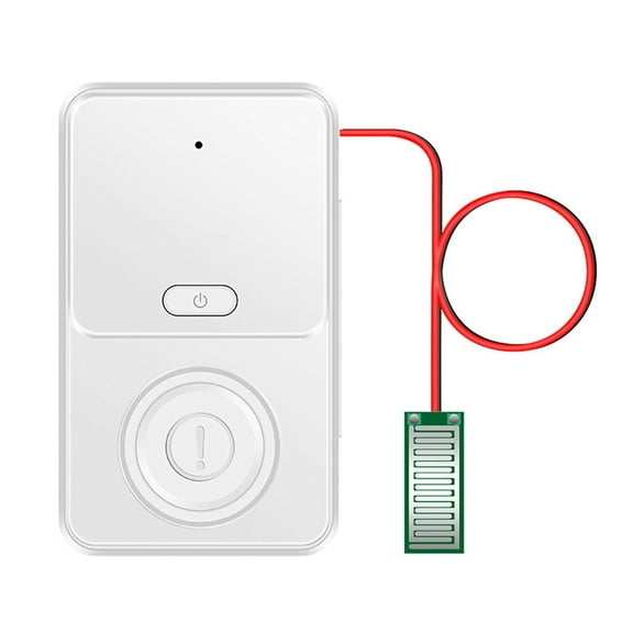 Water Leak Detector Alarm 120DB Floating Sensor USB Rechargeable ABS For Home Basement Kitchen Bathroom Boat Flood System White Parent Pack