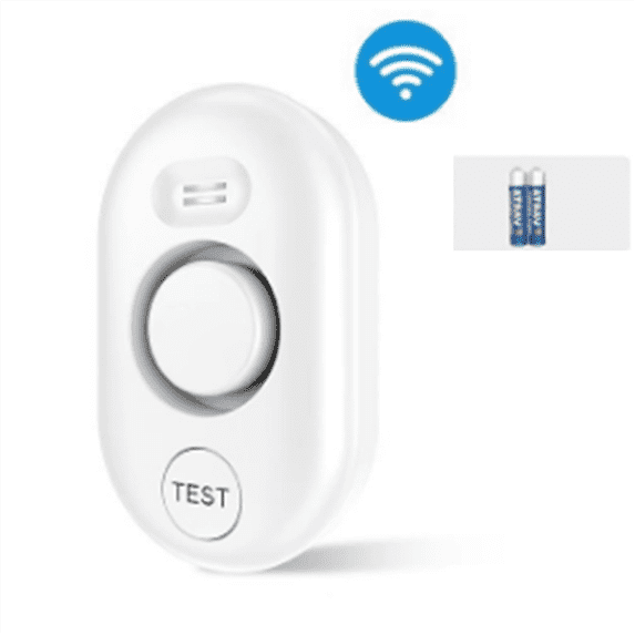 Water Leak Detector Sensor Alarm: Home Water Flooding Monitor Smart Sink Overflow Monitoring,1 * Water Detector,White