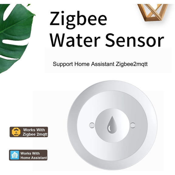 Water Leak Detector, Zigbee Water Detector Sensor for Home, Battery Operated Water Alarm, Zigbee Hub Required, Supports Home Assistant, SmartThings, Hubitat$$Electronics Accessories