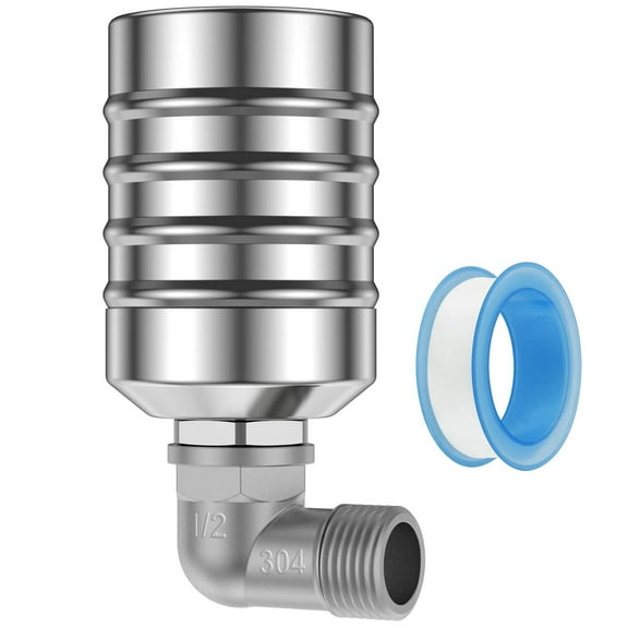 Water Level Control Float Valve 304 Stainless Steel, Easy Installation for Swimming Pool and Garden Fountain