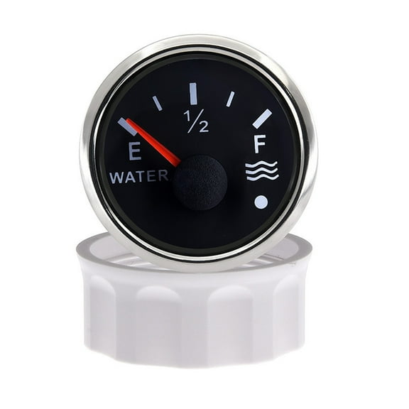 Water Level Gauge With Alarm Light + Water Level Sensor 0-190 Ohm 52mm Water Level Tank Indicator For Car RV Camper Boat - Accurate Reading