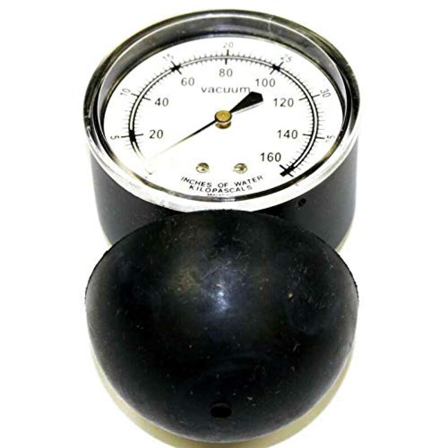 Water Lift Suction Gauge Guage for Vacuum Cleaners and Central Vacuums