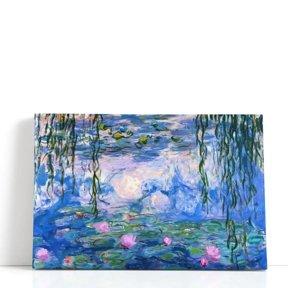 Water Lilies, 1916 - 1919 - Wrapped Canvas Print Wall Art | 48" W x 32" H