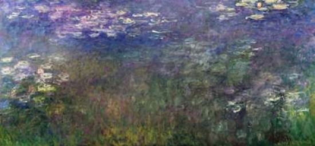 Water Lilies 1916-20 Canvas Art - Claude Monet (10 x 20)