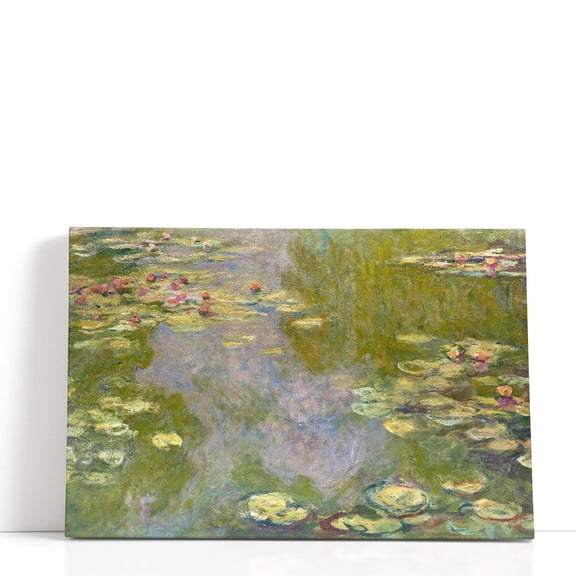 Water Lilies, 1919 - Wrapped Canvas Print Wall Art | 48" W x 32" H