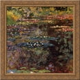 thumbnail image 1 of Water Lilies 20x20 Gold Ornate Wood Framed Canvas Art by Monet, Claude, 1 of 2