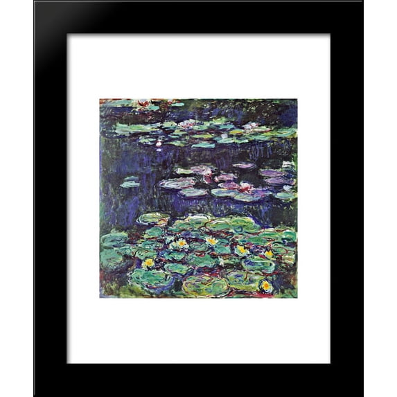 Water Lilies 20x24 Framed Art Print by Monet, Claude