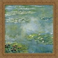 thumbnail image 1 of Water Lilies 28x30 Large Gold Ornate Wood Framed Canvas Art by Claude Monet, 1 of 2