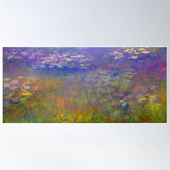 Water Lilies Claude Monet Fine Art Poster Wall Art, Modern Wall Decor For Living Room Bedroom, 8x12 UNFRAMED