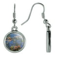 thumbnail image 1 of Water Lilies Claude Monet Novelty Dangling Drop Charm Earrings, 1 of 1