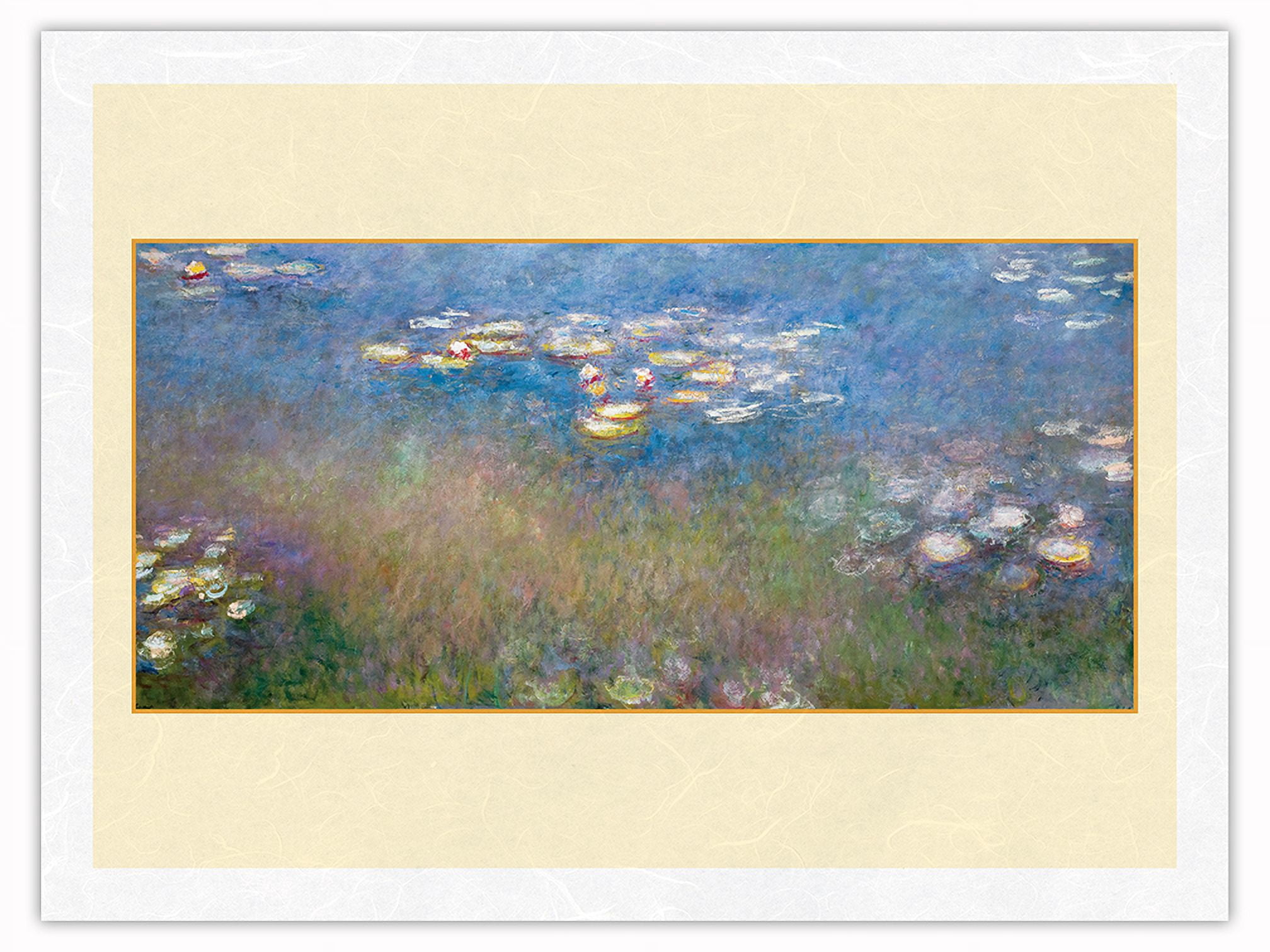 Water Lilies - Giverny Gardens France - From an Original Color Painting ...
