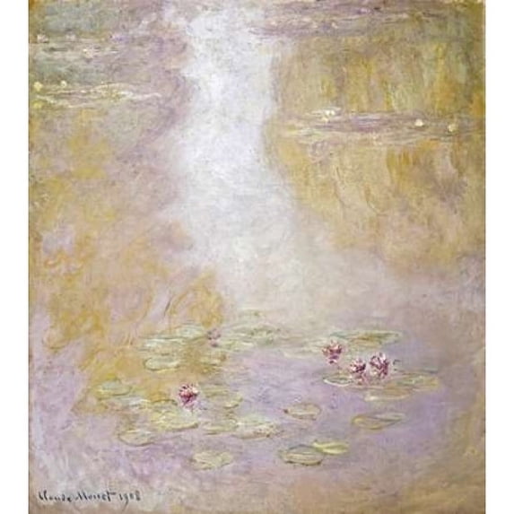 Water Lilies Giverny Poster Print by Claude Monet (24 x 24)