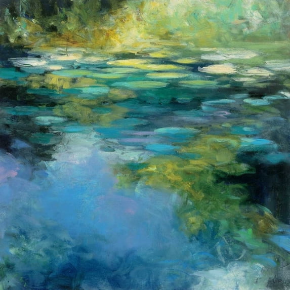 Water Lilies III Poster Print by Julia Purinton