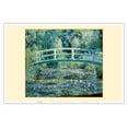 thumbnail image 1 of Water Lilies and Japanese Bridge - Giverny Gardens France - From an Original Color Painting by Claude Monet c.1899 - Master Art Print (Unframed) 12in x 18in, 1 of 4
