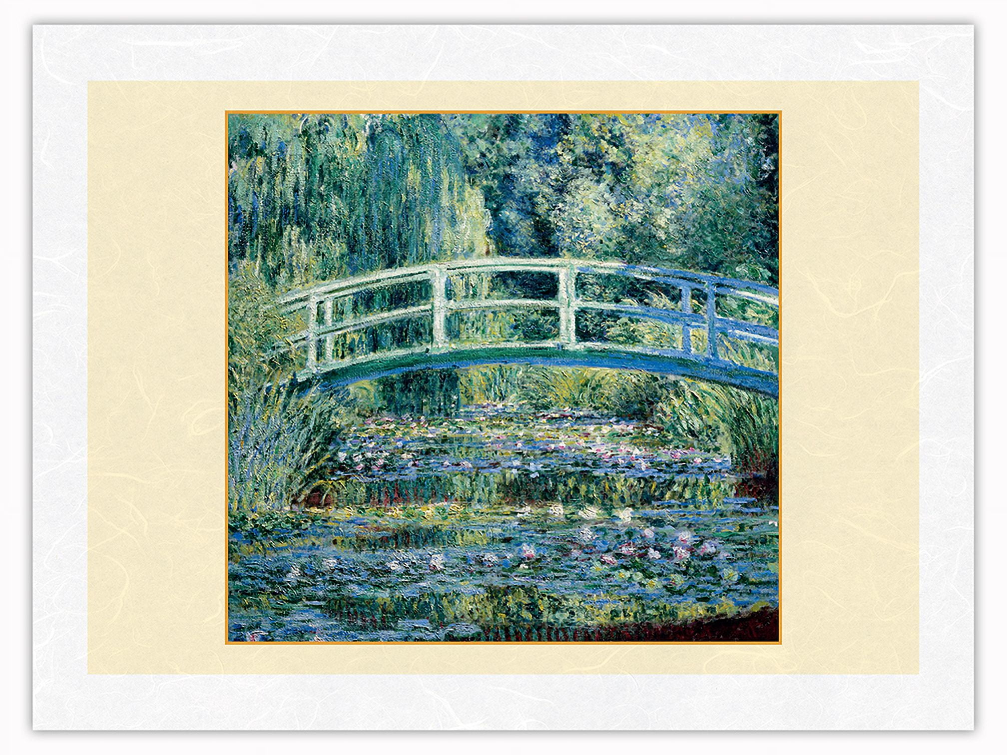 Water Lilies and Japanese Bridge Giverny Gardens France From an