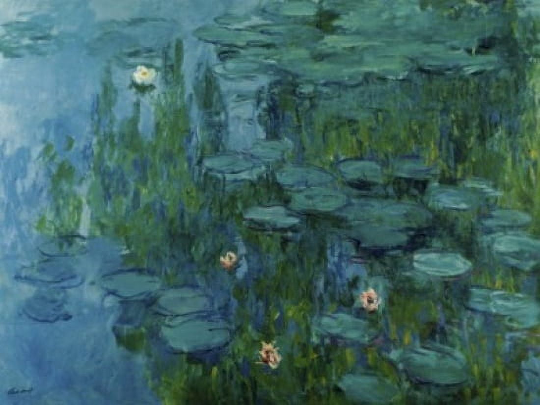 Water Lilies (Nympheas) 191821 Claude Monet (1840-1926French) Oil on canvas Neue Pinakothek Munich Canvas Art - Claude Monet (18 x 24)