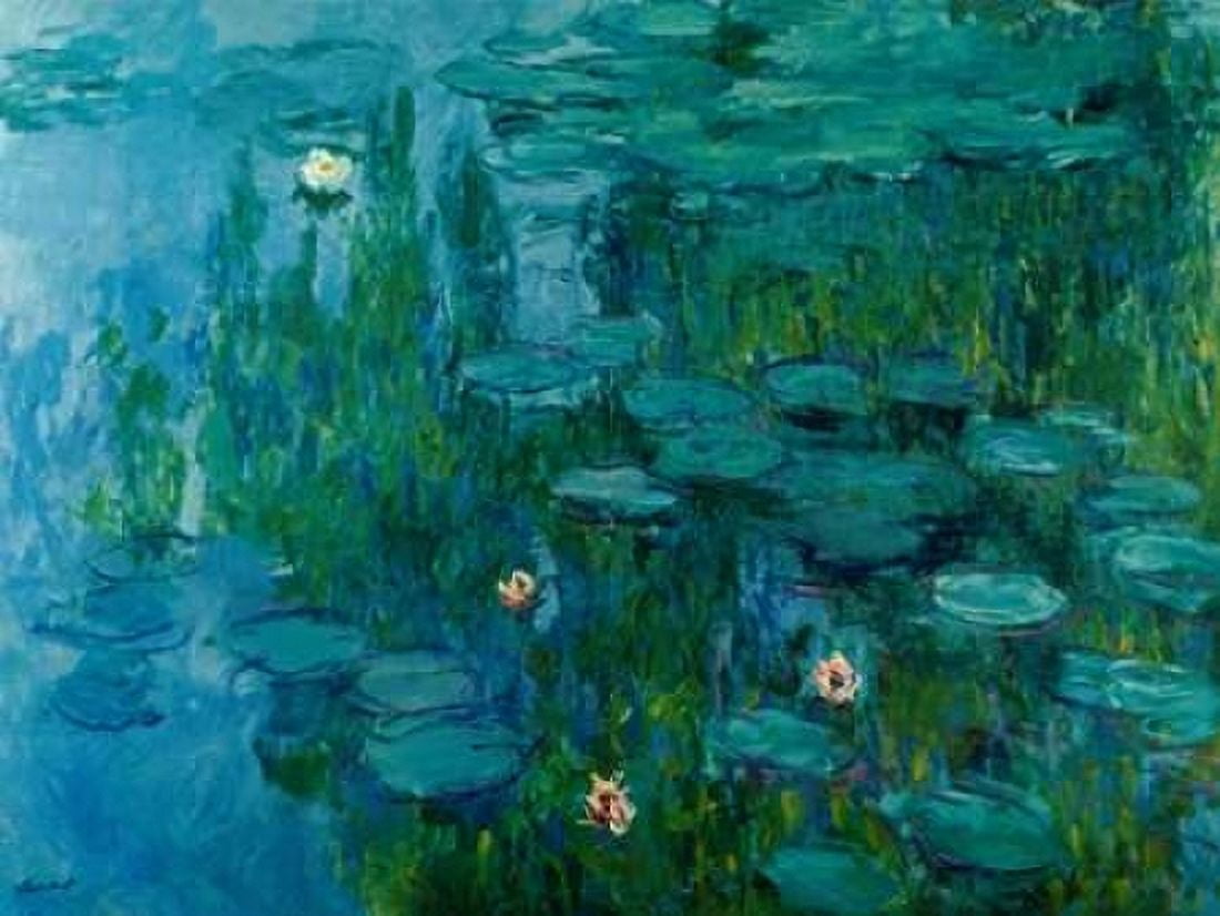 Water Lilies c1918-21 Canvas Art - Claude Monet (22 x 28)