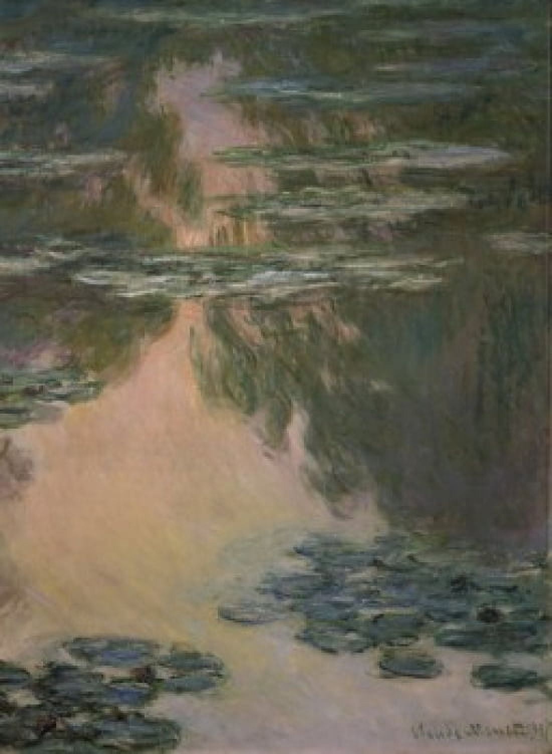 Water Lilies (with Willows) 1907 Claude Monet (1840-1926French) Private Collection Canvas Art - Claude Monet (18 x 24)