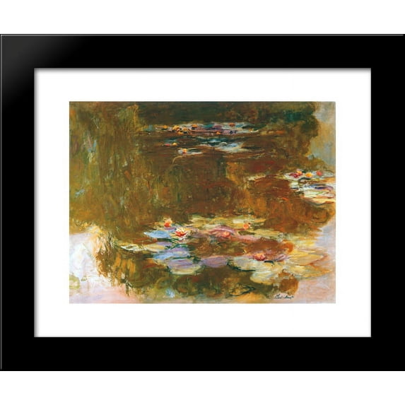 Water Lily Pond 20x24 Framed Art Print by Monet, Claude