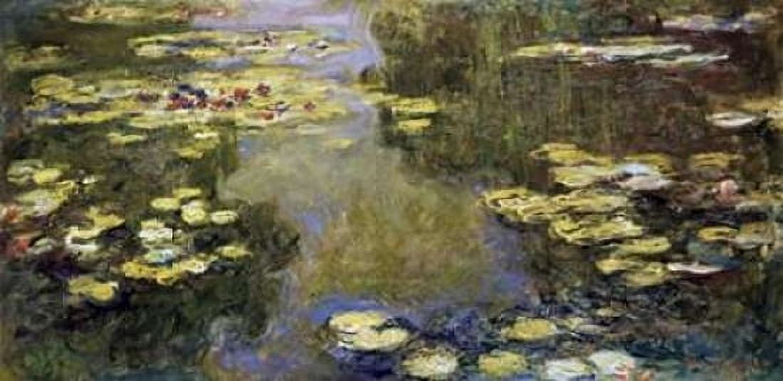 Water Lily Pond - Le Bassin aux nympheas Canvas Art - Claude Monet (10 x 20)
